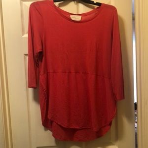 Two by Vince Camuto Mixed Media Top Size XL